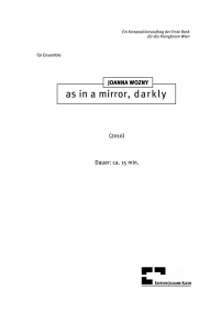 as in a mirror, darkly
